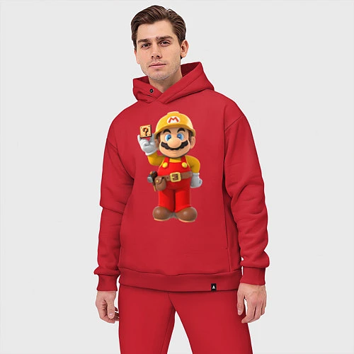 Мужской костюм оверсайз Super Mario / Красный – фото 3