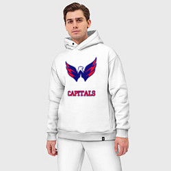Мужской костюм оверсайз Washington Capitals, цвет: белый — фото 2
