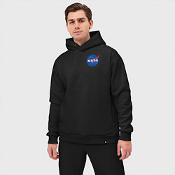 Мужской костюм оверсайз NASA, цвет: черный — фото 2
