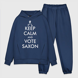 Мужской костюм оверсайз Keep Calm & Vote Saxon, цвет: тёмно-синий