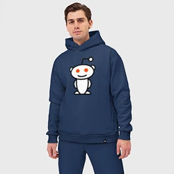 Мужской костюм оверсайз Reddit, цвет: тёмно-синий — фото 2