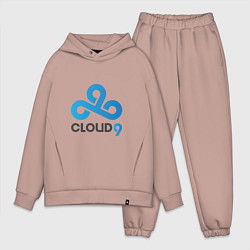 Мужской костюм оверсайз Cloud9, цвет: пыльно-розовый