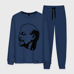 Костюм хлопковый мужской Ленин: скульптура, цвет: тёмно-синий