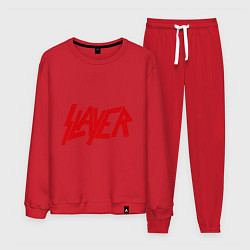 Костюм хлопковый мужской Slayer, цвет: красный