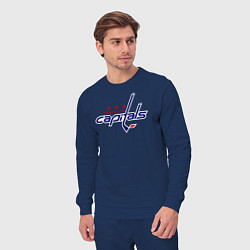 Костюм хлопковый мужской Washington Capitals, цвет: тёмно-синий — фото 2