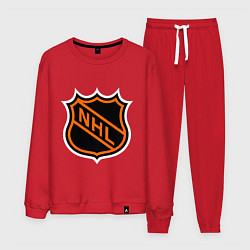Костюм хлопковый мужской NHL, цвет: красный