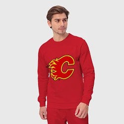 Костюм хлопковый мужской Calgary Flames, цвет: красный — фото 2