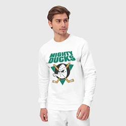 Костюм хлопковый мужской Anaheim Mighty Ducks, цвет: белый — фото 2