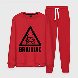 Костюм хлопковый мужской Brainiac, цвет: красный