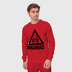 Костюм хлопковый мужской Brainiac, цвет: красный — фото 2