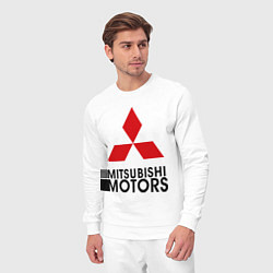 Костюм хлопковый мужской Mitsubishi, цвет: белый — фото 2