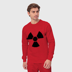 Костюм хлопковый мужской Радиоактивный, цвет: красный — фото 2
