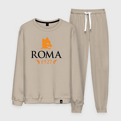 Костюм хлопковый мужской AS Roma 1927, цвет: миндальный