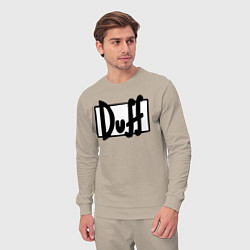 Костюм хлопковый мужской Duff, цвет: миндальный — фото 2