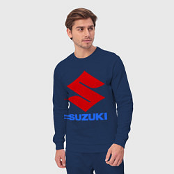 Костюм хлопковый мужской Suzuki, цвет: тёмно-синий — фото 2