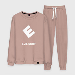 Костюм хлопковый мужской Evil corporation, цвет: пыльно-розовый