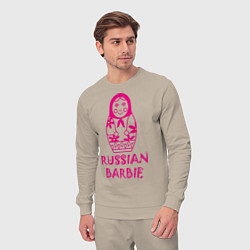 Костюм хлопковый мужской Русская Барби, цвет: миндальный — фото 2