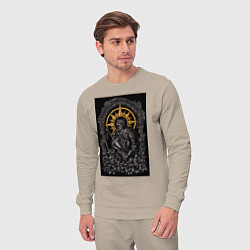 Костюм хлопковый мужской Dark Souls: Warrior, цвет: миндальный — фото 2