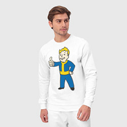 Костюм хлопковый мужской Fallout Boy, цвет: белый — фото 2