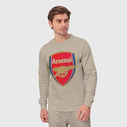 Костюм хлопковый мужской Arsenal FC, цвет: миндальный — фото 2