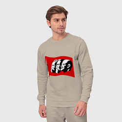 Костюм хлопковый мужской Маркс, Энгельс, Ленин, цвет: миндальный — фото 2