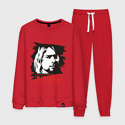 Костюм хлопковый мужской Nirvana: Kurt Cobain, цвет: красный