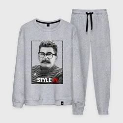 Костюм хлопковый мужской Stalin: Style in, цвет: меланж