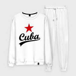Костюм хлопковый мужской Cuba Star, цвет: белый