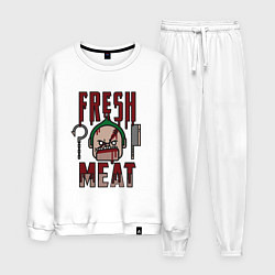 Костюм хлопковый мужской Dota 2: Fresh Meat, цвет: белый