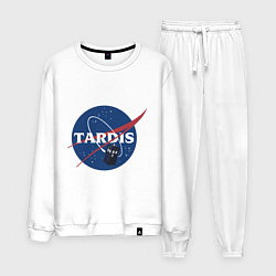 Костюм хлопковый мужской Tardis NASA, цвет: белый