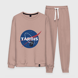 Костюм хлопковый мужской Tardis NASA, цвет: пыльно-розовый