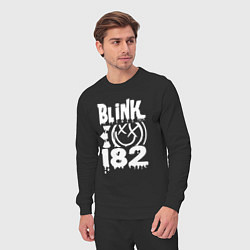 Костюм хлопковый мужской Blink-182, цвет: черный — фото 2