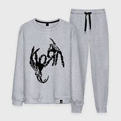 Костюм хлопковый мужской Korn bones, цвет: меланж