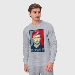 Костюм хлопковый мужской Bowie Poster, цвет: меланж — фото 2