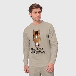 Костюм хлопковый мужской BoJack Horseman, цвет: миндальный — фото 2