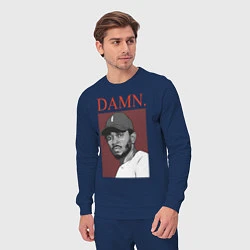 Костюм хлопковый мужской Kendrick Lamar: DAMN, цвет: тёмно-синий — фото 2