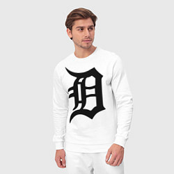 Костюм хлопковый мужской Detroit Tigers, цвет: белый — фото 2