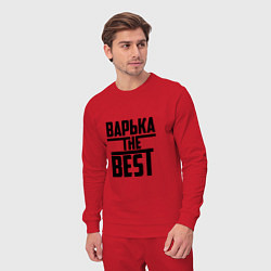 Костюм хлопковый мужской Варька the best, цвет: красный — фото 2