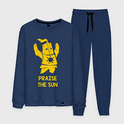 Костюм хлопковый мужской Praise the Sun, цвет: тёмно-синий