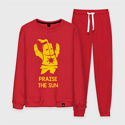 Костюм хлопковый мужской Praise the Sun, цвет: красный