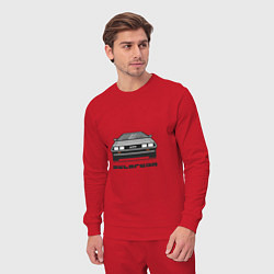 Костюм хлопковый мужской DeLorean, цвет: красный — фото 2