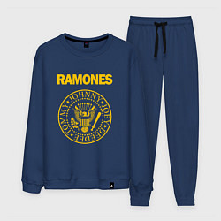 Костюм хлопковый мужской Ramones, цвет: тёмно-синий