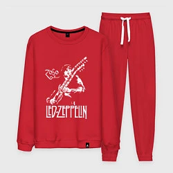 Костюм хлопковый мужской Led Zeppelin, цвет: красный