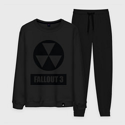 Костюм хлопковый мужской Fallout 3, цвет: черный