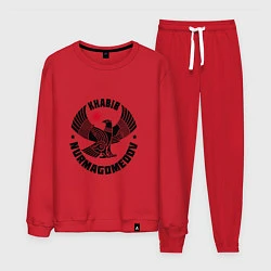 Костюм хлопковый мужской Khabib: Dagestan Eagle, цвет: красный