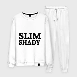 Костюм хлопковый мужской Slim Shady: Big E, цвет: белый