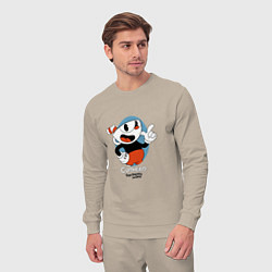 Костюм хлопковый мужской Cuphead Mugman, цвет: миндальный — фото 2