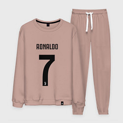 Костюм хлопковый мужской RONALDO 7, цвет: пыльно-розовый