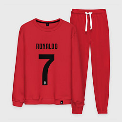 Костюм хлопковый мужской RONALDO 7, цвет: красный