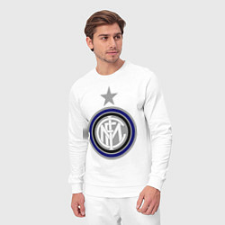 Костюм хлопковый мужской Inter FC, цвет: белый — фото 2